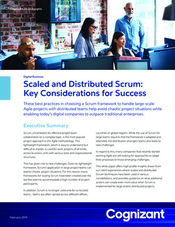 Scaled And Distributed Scrum: Key Considerations For Success