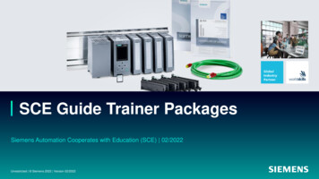 SCE Guide Trainer Packages - Siemens