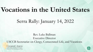 Vocations In The United States