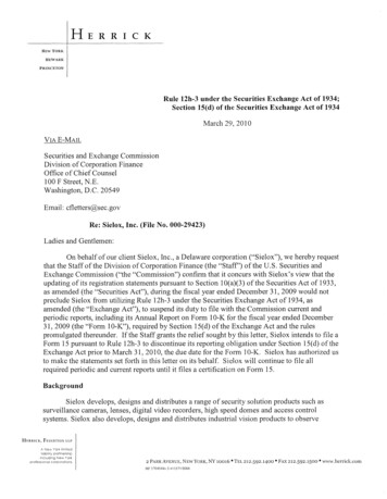 No-Action Letter: Sielox, Inc. - SEC
