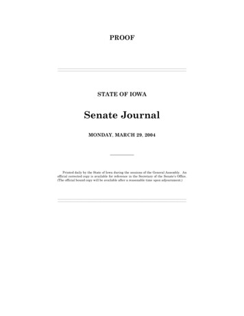 Senate Journal - Iowa