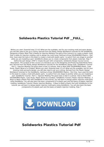 Solidworks Plastics Tutorial Pdf FULL - Searchukjobs 