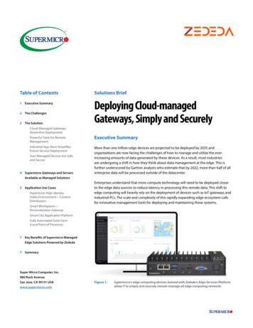 Solutions Brief 1 Executive Summary Deploying Cloud-managed 2 The .