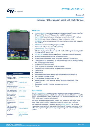 Data Brief - STEVAL-PLC001V1 - Industrial PLC Evaluation Board With HMI .