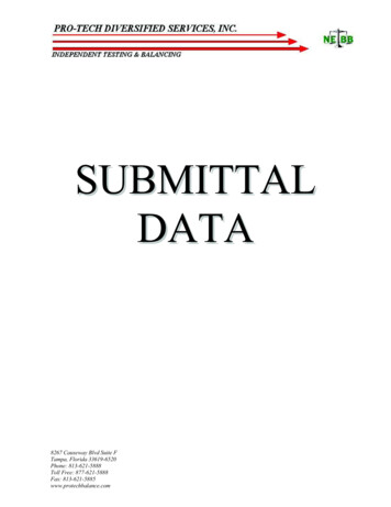 Submittal Data 03 17 2011