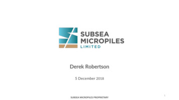 Subsea Micropiles Overview(5 Dec 2018) Short Brief