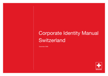 Corporate Identity Manual Switzerland - Dorve