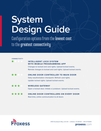 System Design Guide - Proxess