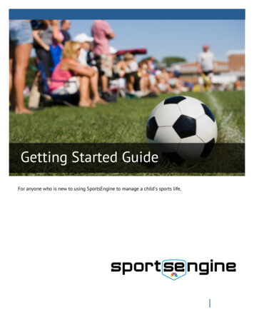 Getting Started Guide - SportsEngine