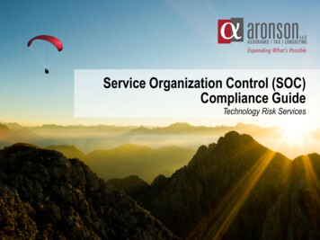 Service Organization Control (SOC) Compliance Guide - Aronson LLC