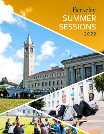 UC Berkeley Summer Sessions International Catalog 2022