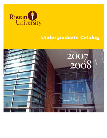 2007 2008 - Rowan University