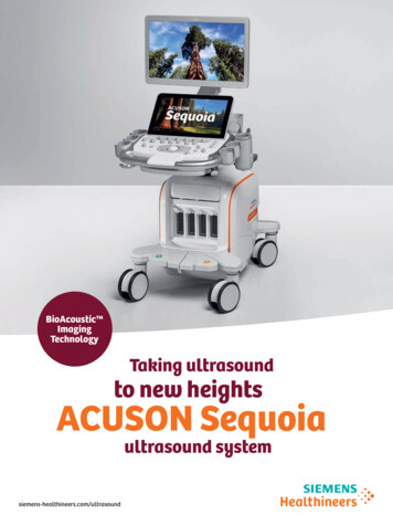 BioAcoustic Technology Taking Ultrasound To New Heights ACUSON Sequoia