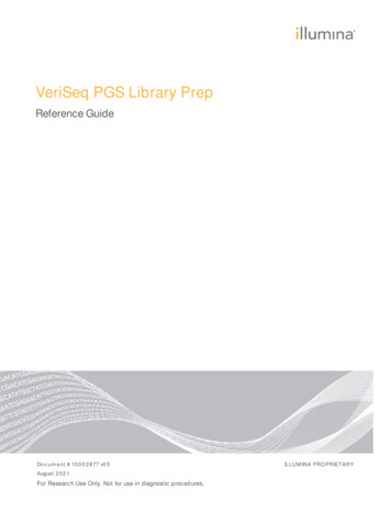 VeriSeq PGS Library Prep - Illumina, Inc.