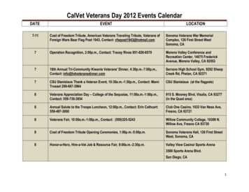 CalVet Veterans Day 2012 Events Calendar - California