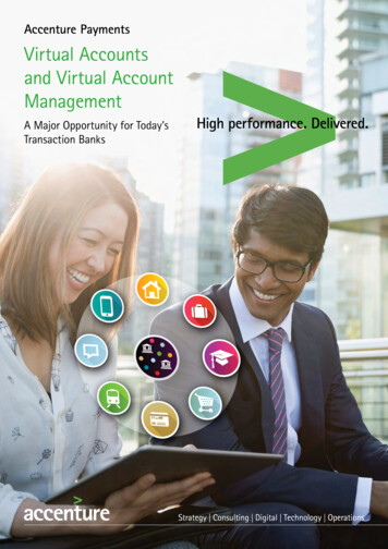 Accenture Payments Virtual Accounts And Virtual Account Management