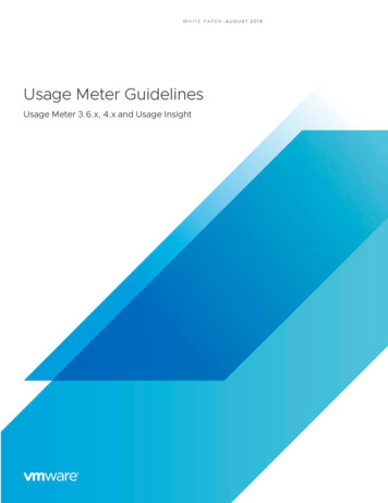 Usage Meter Guidelines - Be.insight 