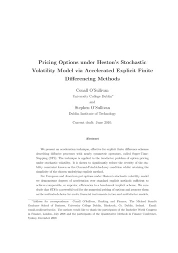 Pricing Options Under Heston's Stochastic Volatility Model Via .