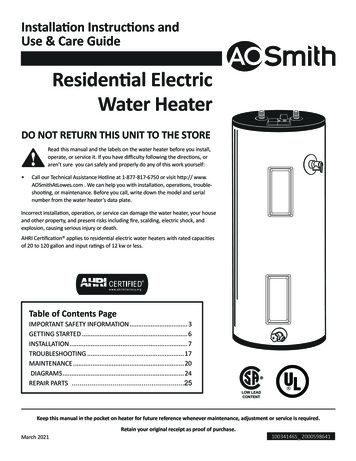 Residen Al Electric Water Heater - Lowe's