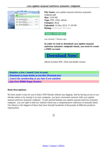 Cara Update Manual Antivirus Symantec Endpoint