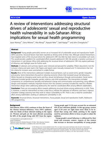 REVIEW Open Access A Review Of Interventions Addressing Structural .