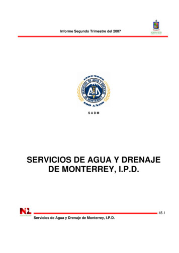 Servicios De Agua Y Drenaje De Monterrey, I.p.d.