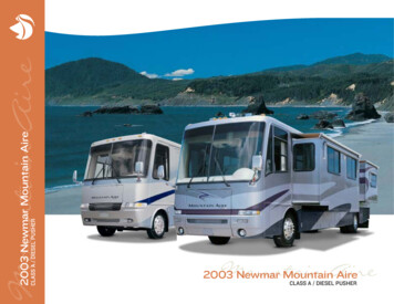 2003 MACA And MADP Brochure - Newmar