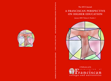 A Franciscan Perspective On Higher Education