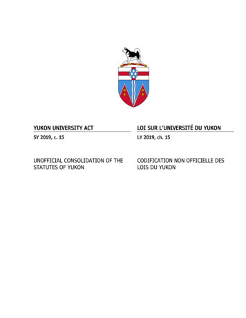 Yukon University Act