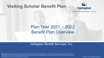 Visiting Scholar Benefit Plan - Garnett-Powers & Associates