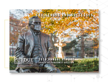 CHALLENGES AND SUCCESSES - Purdue Research Foundation