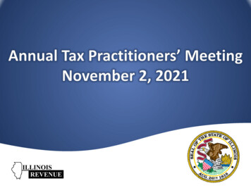 2021 Annual Tax Practitioners' Meeting Presentation