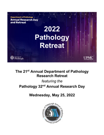 2022 Pathology Retreat - UPMC