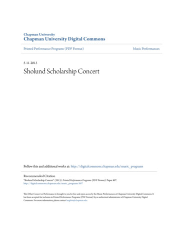 Sholund Scholarship Concert - CORE