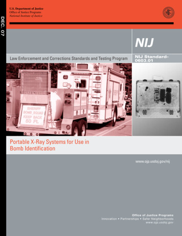 Portable X-Ray Systems For Use In Bomb Identification