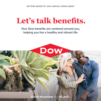 Let's Talk Benefits. - Dow Chemical Company