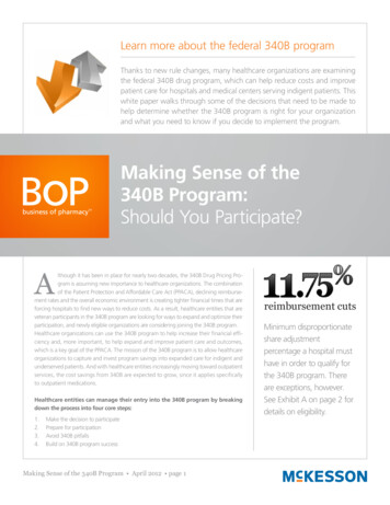 Making Sense Of The 340B Program: Should You Participate?