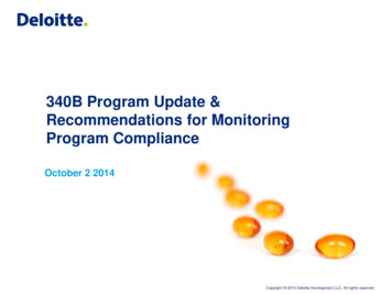 340B Program Update & Recommendations For Monitoring Program Compliance