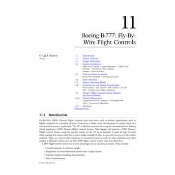 Boeing B-777: Fly-By- Wire Flight Controls - Parallax Forums