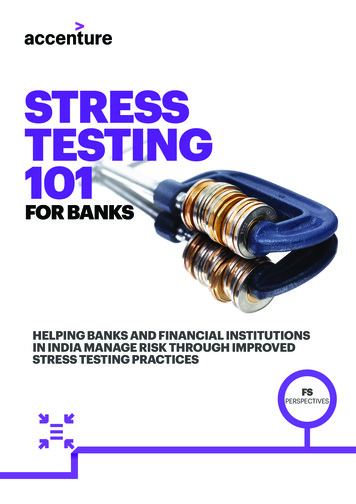 Stress Testing 101 For Banks Accenture