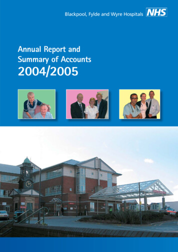 Annual Report And Summary Of Accounts 2004/2005