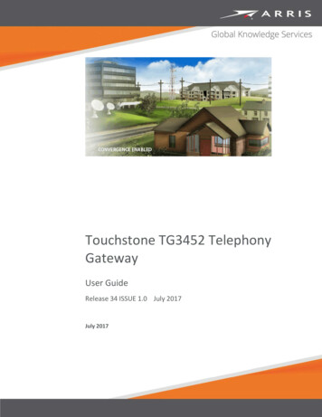 Touchstone TG3452 Telephony Gateway