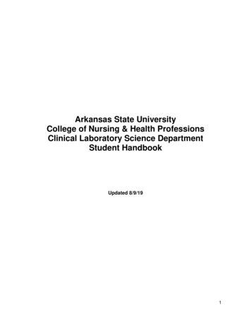 Arkansas State University College Of Nursing & Health Professions .