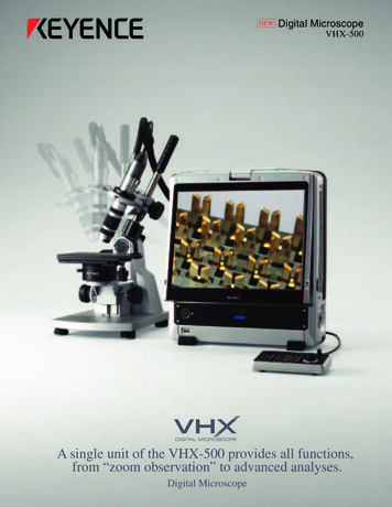 A Single Unit Of The VHX-500 Provides All Functions, From 