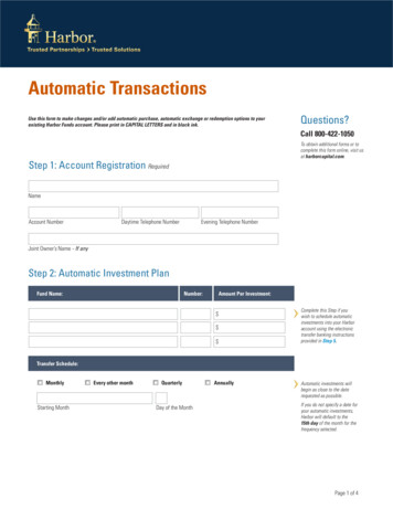 Automatic Transactions