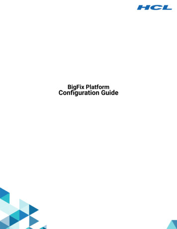 Configuration Guide BigFix Platform - Help.hcltechsw 