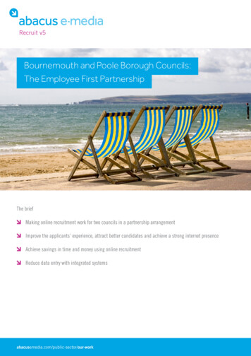Bournemouth And Poole Borough Councils: The Employee First . - Abacus