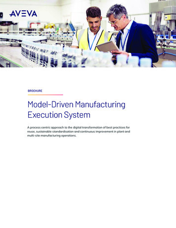 BROCHURE Model-Driven Manufacturing Execution System - AVEVA