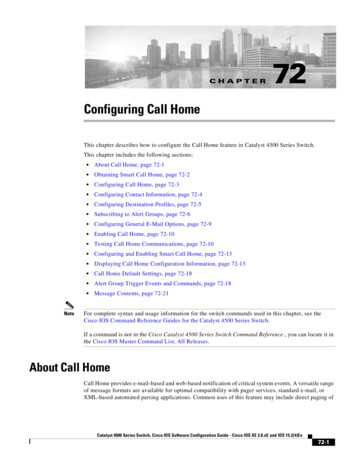 Configuring Call Home