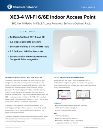 XE3-4 Wi-Fi 6/6E Indoor Access Point - Cambium Networks
